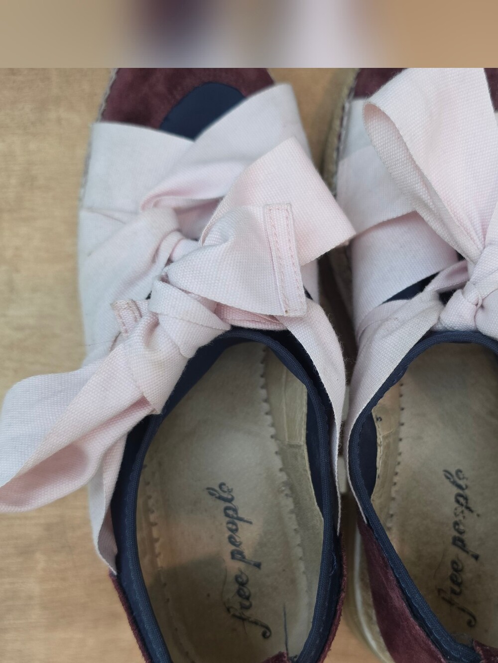 Free People Chapmin Espadrille Sneakers Size 41 Platorms Stacked - Picture 5 of 8